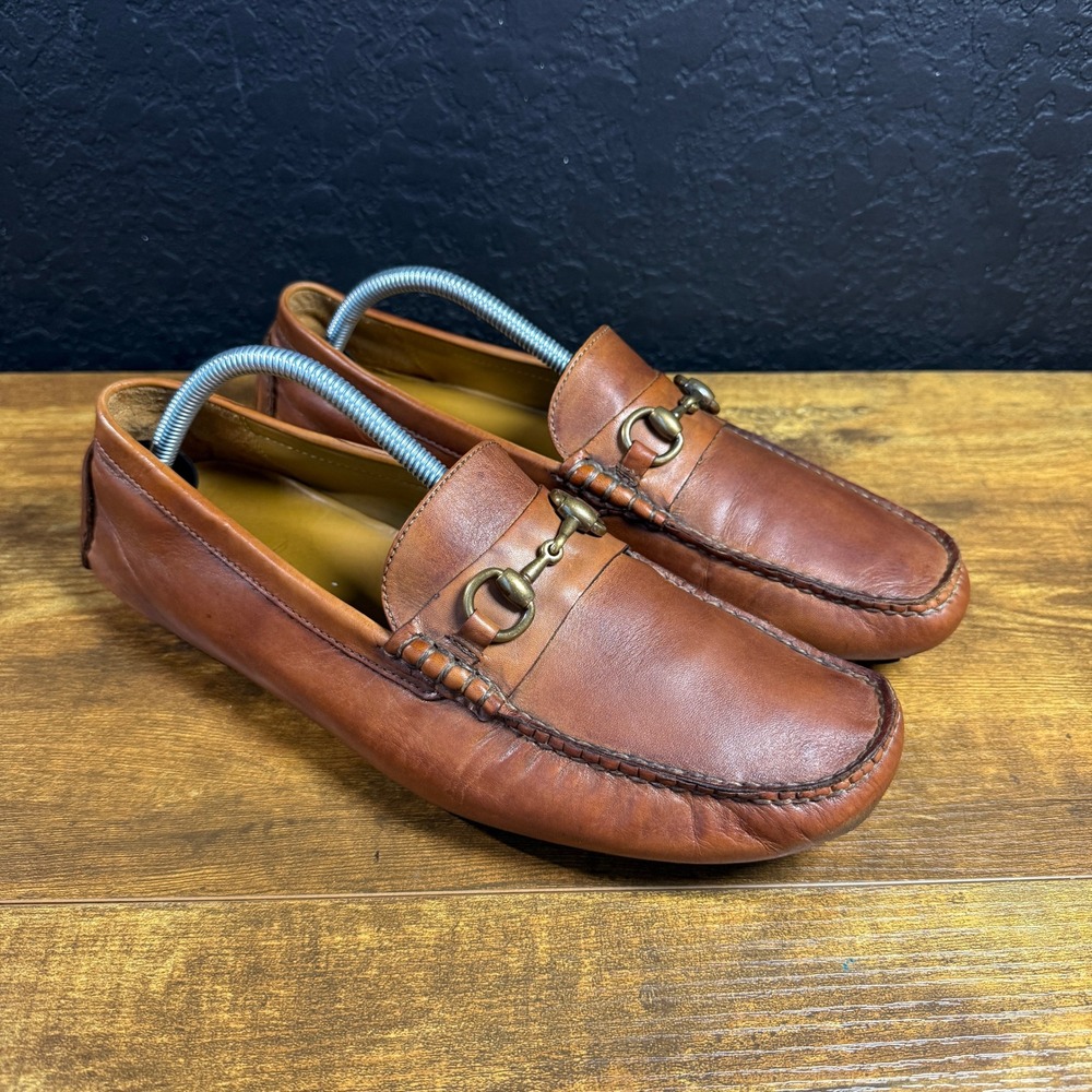Cole Haan‎ Gunnison C10298 British Tan Leather Bit Driver Loafers Mens 10W